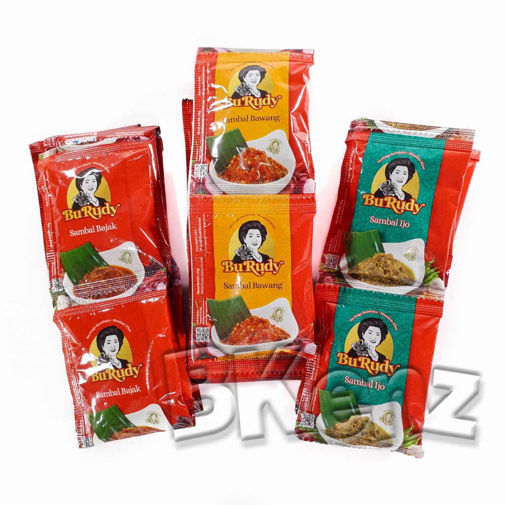 Bu Rudy Green Shrimp Paste Onion Sambal Sachet Contains 10 Typical ...