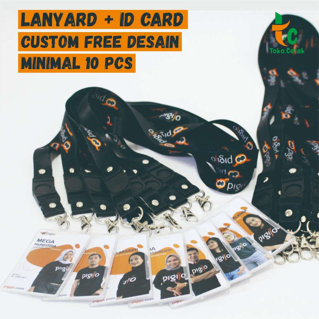 MINIMAL Full Set Lanyard Strap+id card+Custom id card Frame Minimum ...