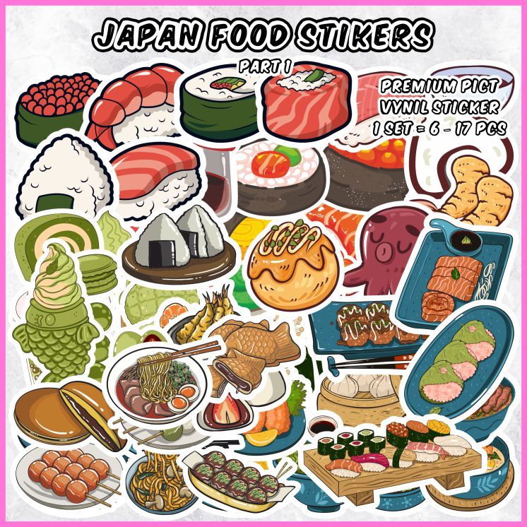 [1Pack] Japanese Food sticker 1 (Japan Food Stickers 1) sticker