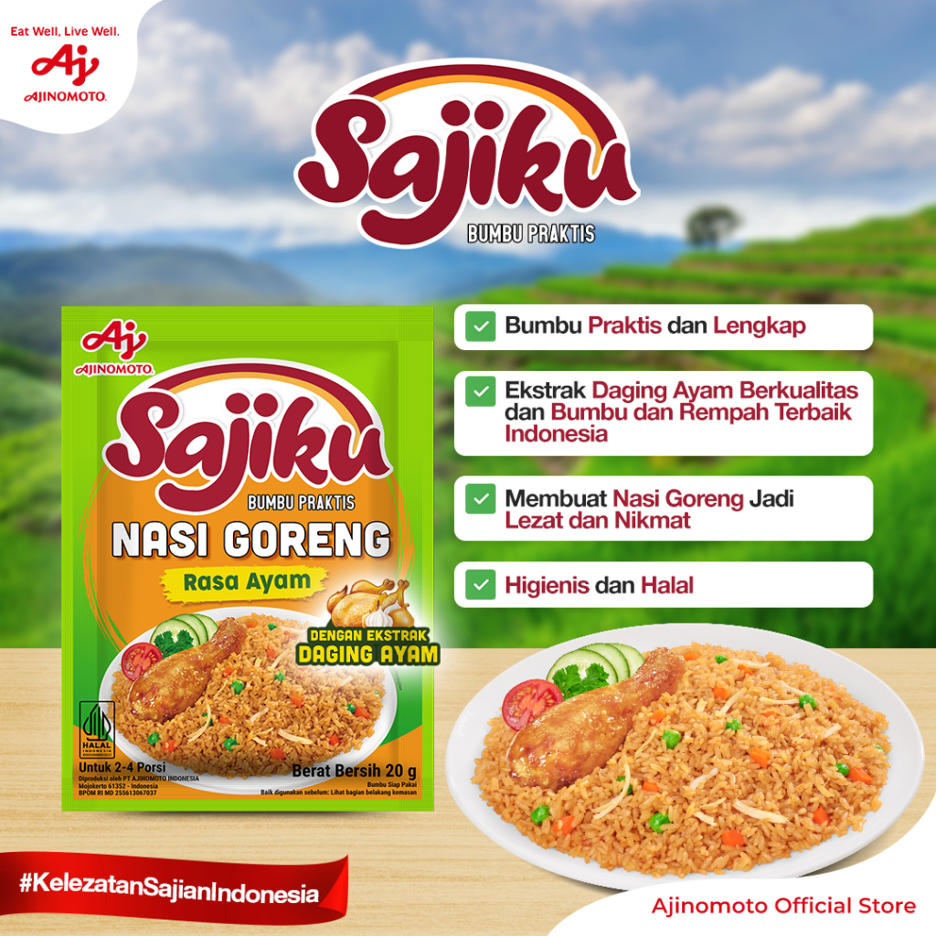 SajikuÂ® Bumbu Nasi Goreng Ayam 10pcs Lezat - Gambar 2
