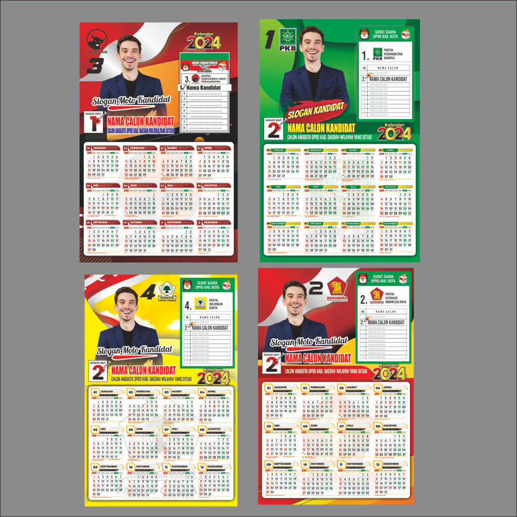 Print caleg Calendar 2024 (Direct From First Hand) Shopee Singapore