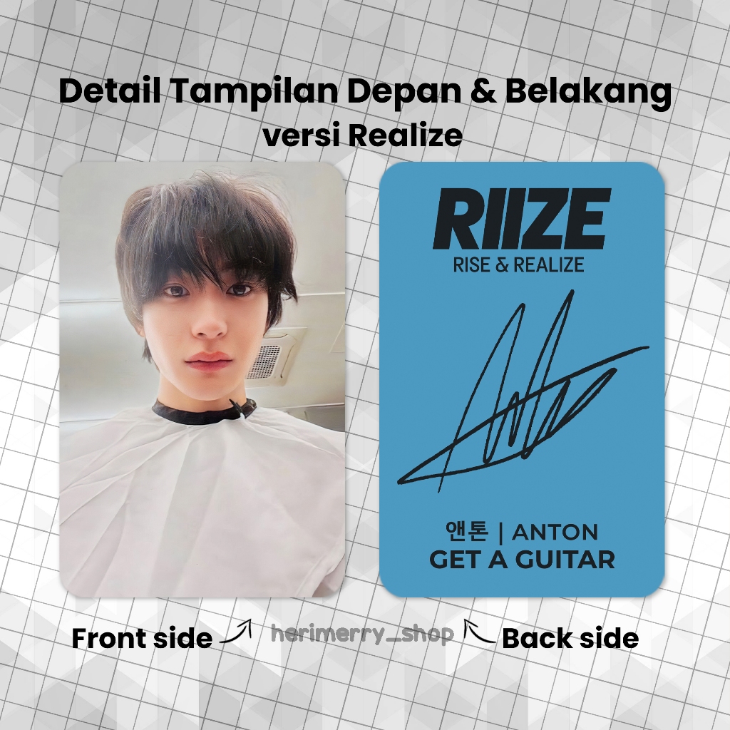 CONTENTS 7 PCS) RIIZE GET A GUITAR Photocard - Premium 2-Sided PC