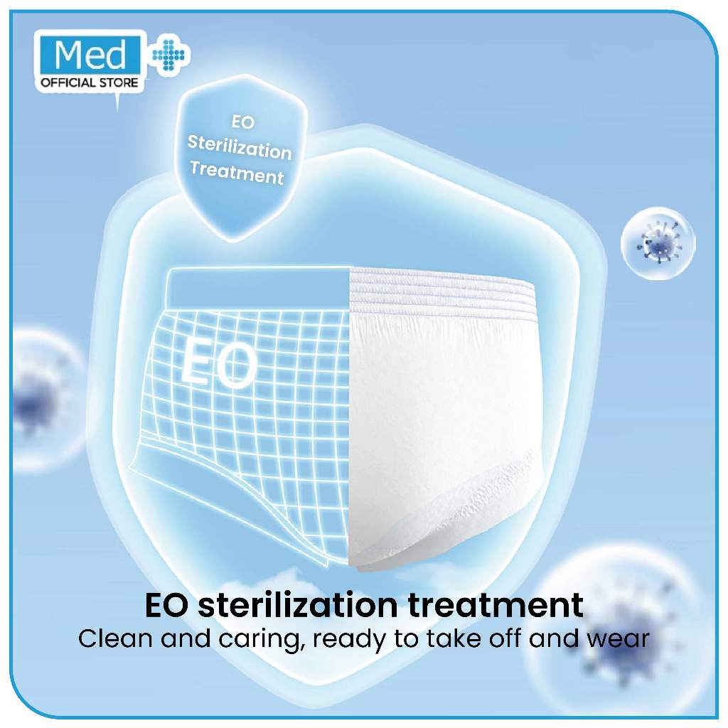 Med+ Celana dalam steril sekali pakai / Sterile Disposable Underwear 1Pcs - Gambar 2
