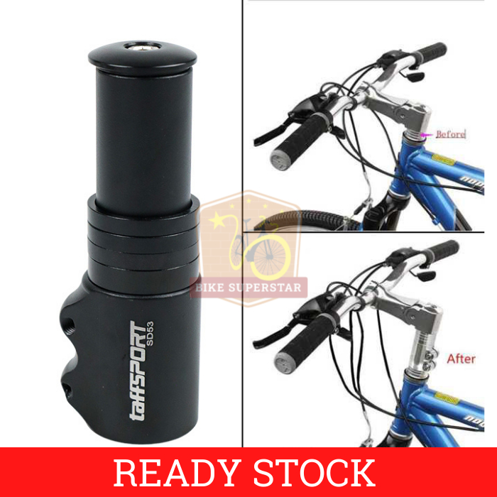 Stem Fork Riser Extender Taffsport Fixie Folding MTB Mountain Alloy ...