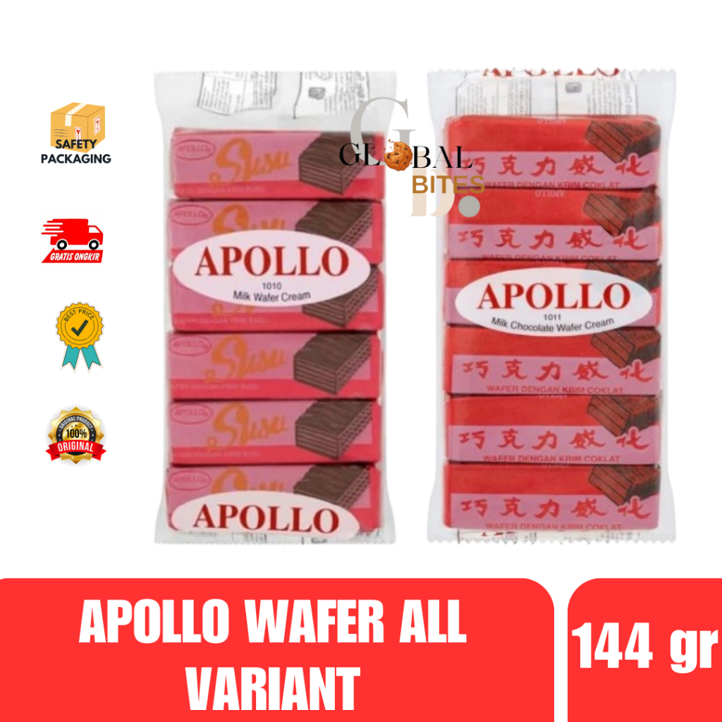 Apollo Wafer Milk/Chocolate - Milk/Chocolate Bar | Shopee Singapore