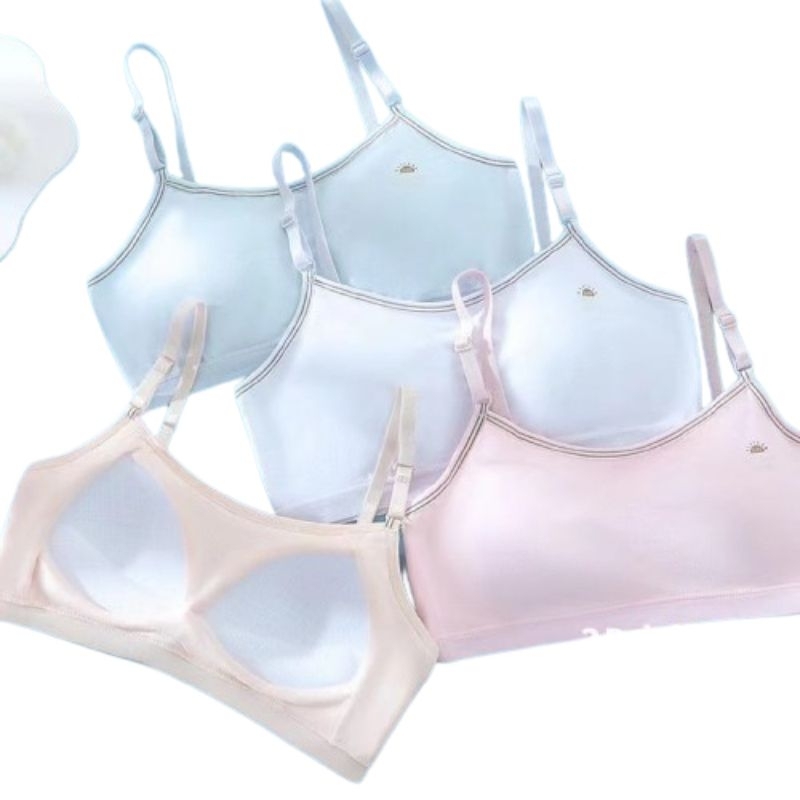 M-XXL】Ready stock -emulsion comfort ladies sports bra push up plus size  wireless bralette sexy with foam non wire seamless