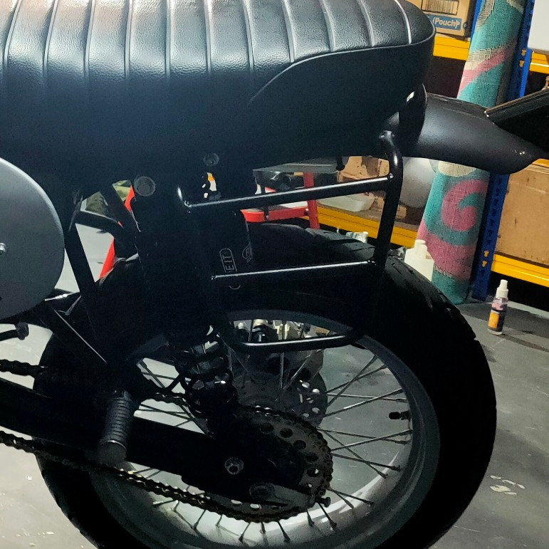 Stirrup rack Side rack Back rack Side Kawasaki W175 SE Cafe TR Handmade ...