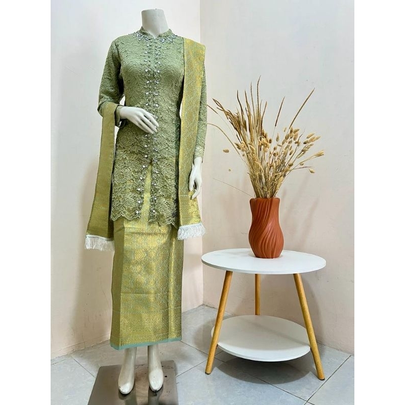 Luxury Complete KEBAYA SET/Sequin KEBAYA SET/ SONGKET KEBAYA SET ...