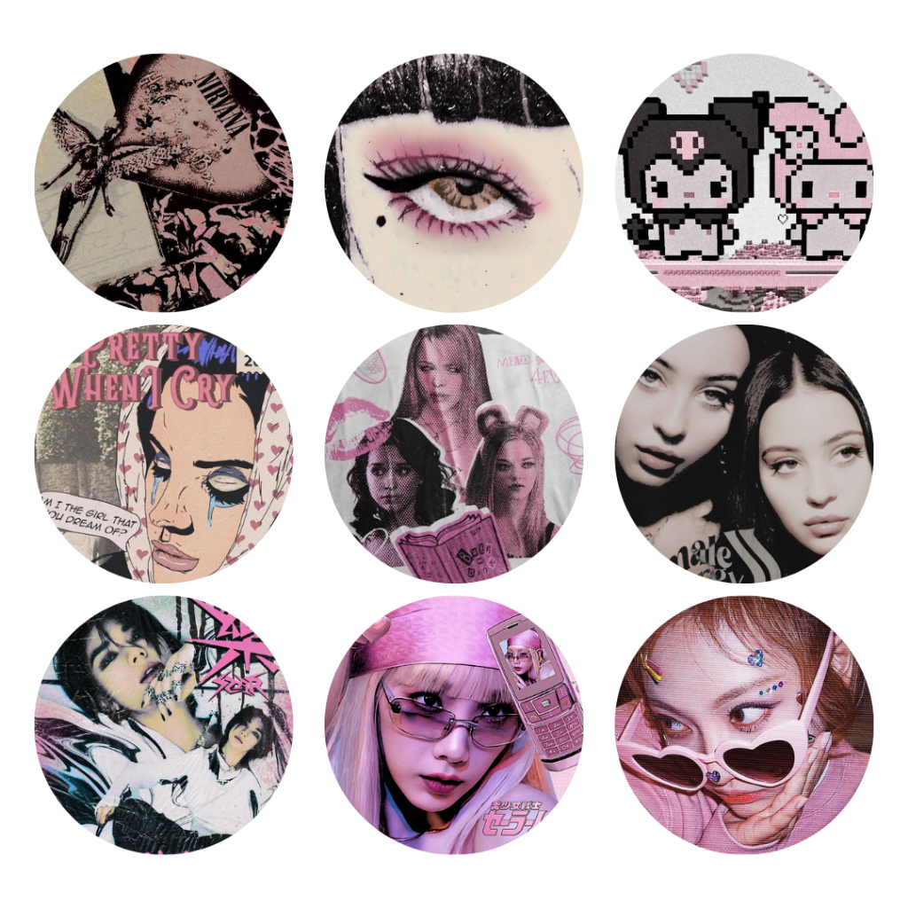 2] PIN BUTTON 44mm shezslay - chrome y2k/ kpop idol/ acubi/ deco