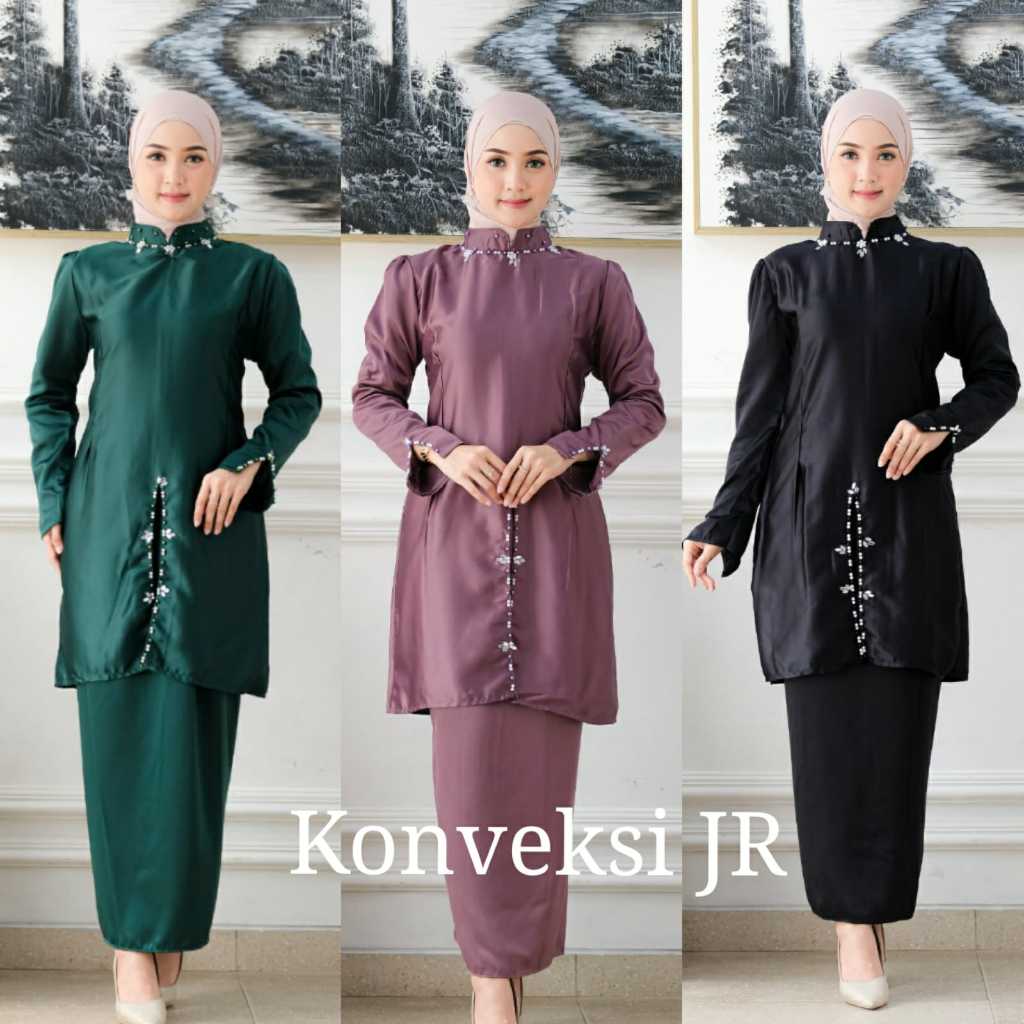 Baju kurung satin moden best sale