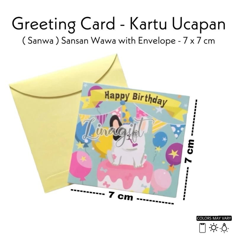 Tambahan Kartu ucapan ulang tahun baby new born dll motif lucu - Gambar 3