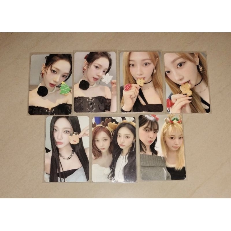 Aespa Karina Ningning Photocard Pink Christmas SHOP33 Video
