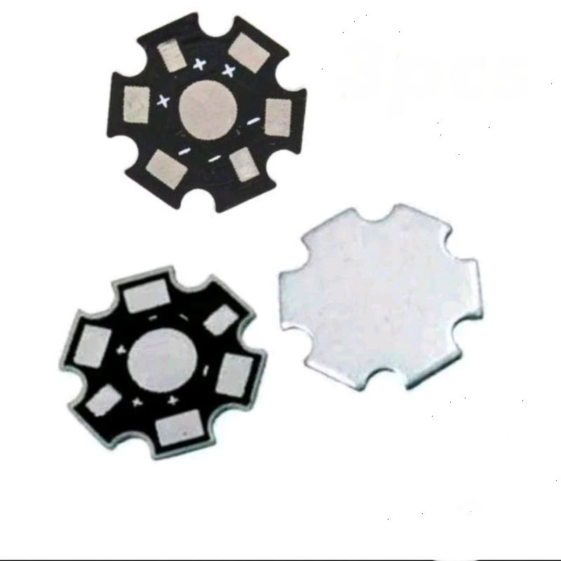 HeatSink PCB Star Aluminum Cooling Plate LED 1W 3W 5W 20mm | Shopee ...