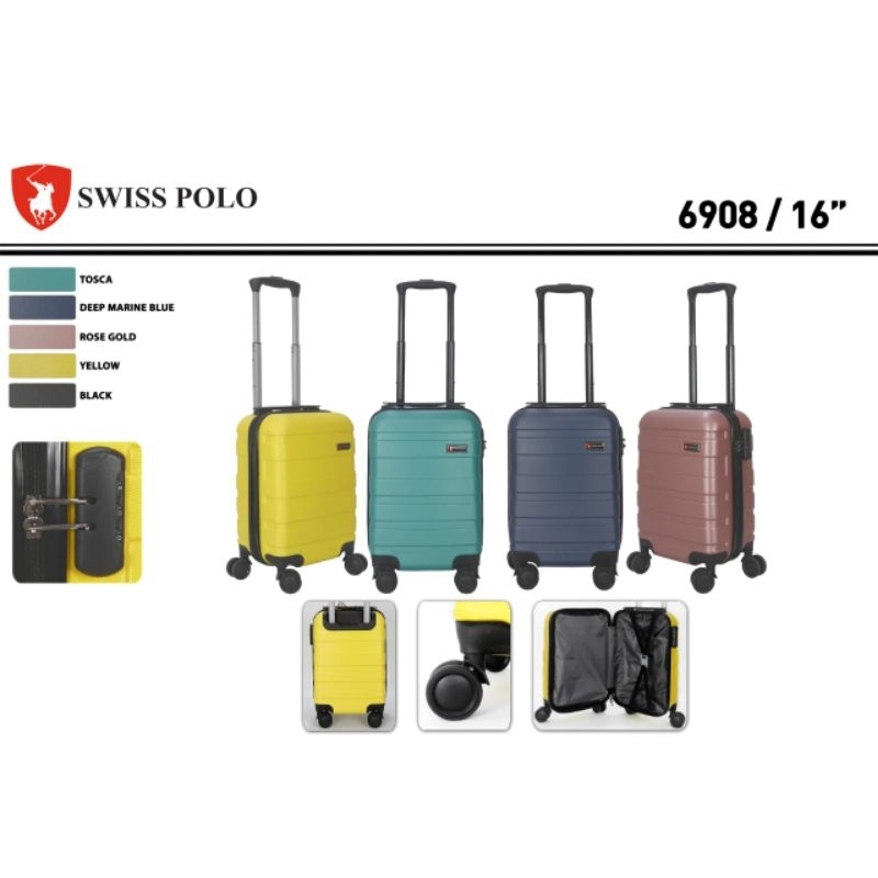 Swiss Polo Suitcase 16 inch Smallest Cabin Original Shopee Singapore