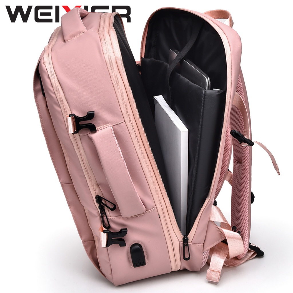 Best Weixier B683 Men's Backpack Expandable Laptop Backpack Usb Port ...