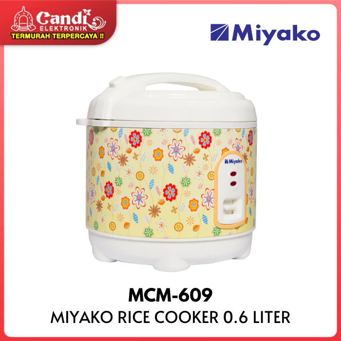 MIYAKO Rice Cooker 0.6 Liter 3in1 Non -Stick MCM-609 - Gambar 2