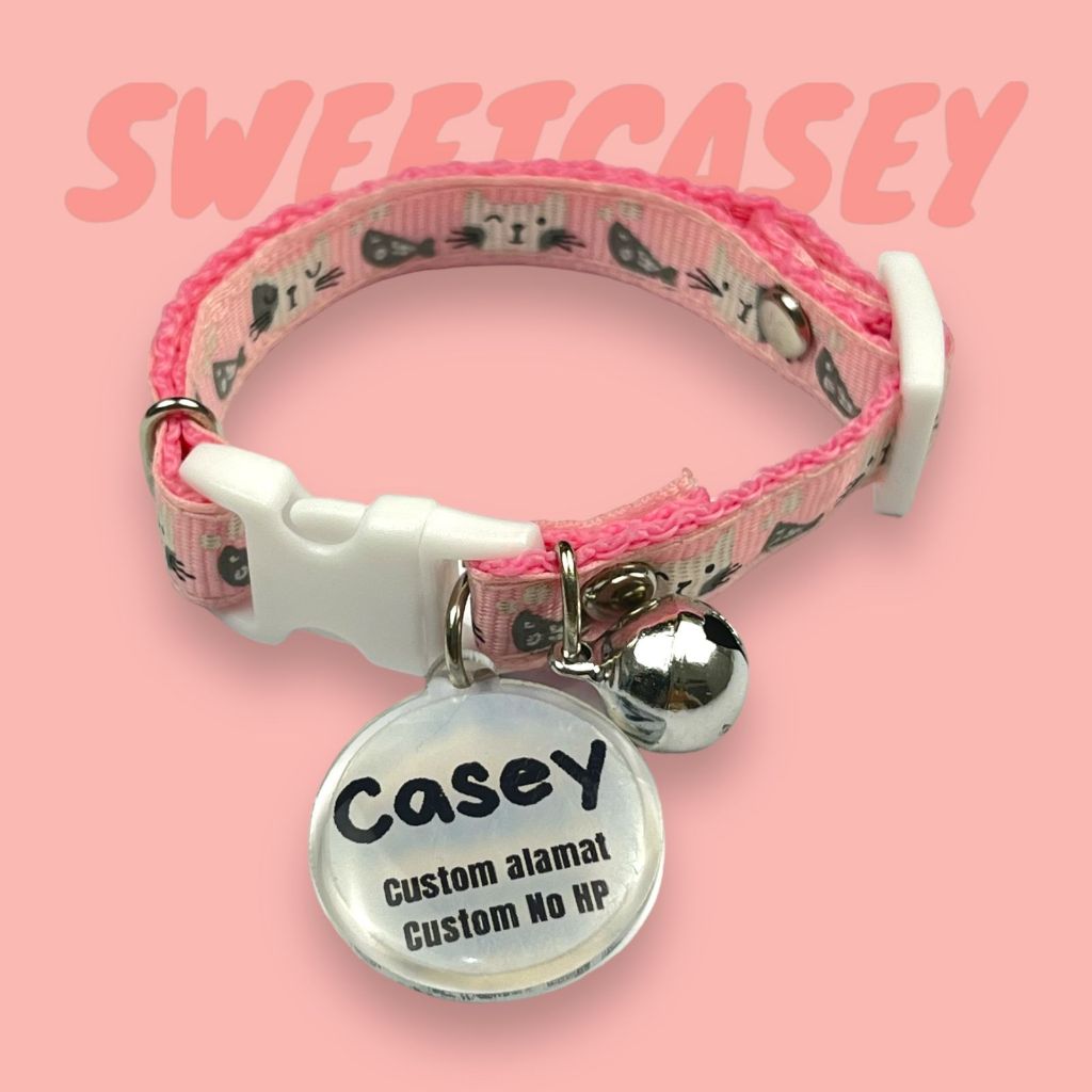 Appa Cat Necklace Free Nama/Kalung Kucing Custom Nama - Gambar 2