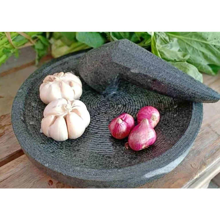 Genuine Stone Cobek 20cm Free Original Tulungagung Ulekan Mortar and ...