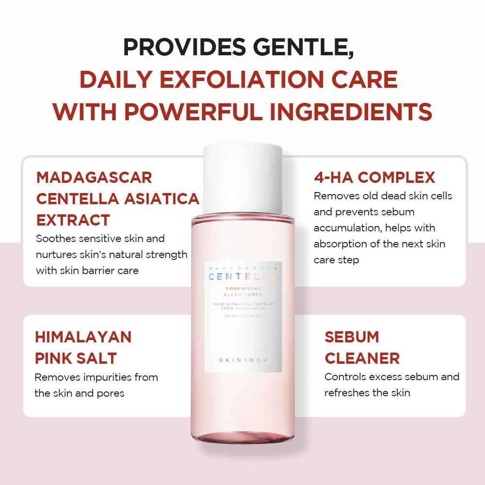 SKIN1004 Complete Pore Care Set (Poremizing Fresh Ampoule 100ml + Clear Toner 210ml + Light Gel Cream 75ml + Deep Cleansing Foam 125ml) - Gambar 3