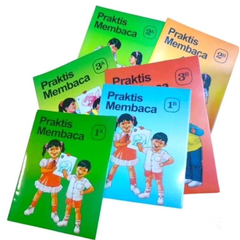 Kindergarten/paud Children's Book Practical Reading per pcs 1a,1b,2a,2b ...