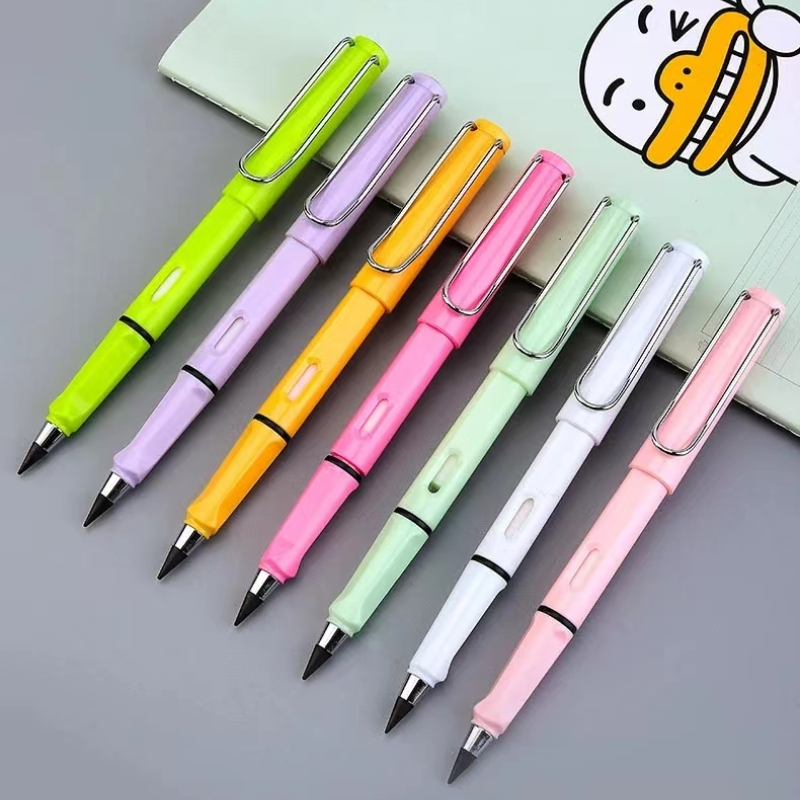 VOOVA Pencil Eternal Premium Pensil Tanpa Rautan Pensil Tanpa Isi Unlimited Pensil Ajaib - Gambar 4