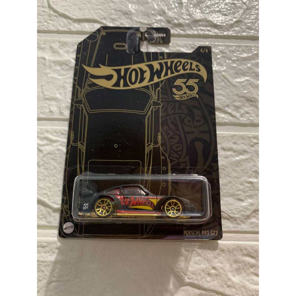 Hot Wheels Porsche 993 GT2 – 55° Anniversario Oro/Nero – Real Riders Swap PERSONALIZZATO – 1:64 Diecast - Foto 2