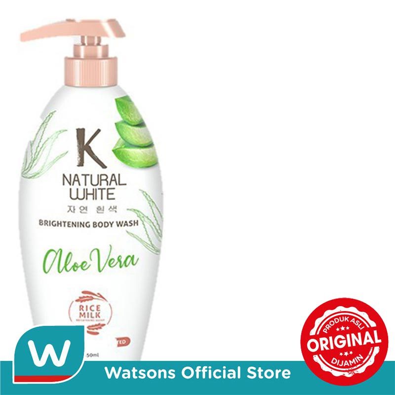K Natural Bodywash White Aloe Vera Bottle 500 Ml - Gambar 2