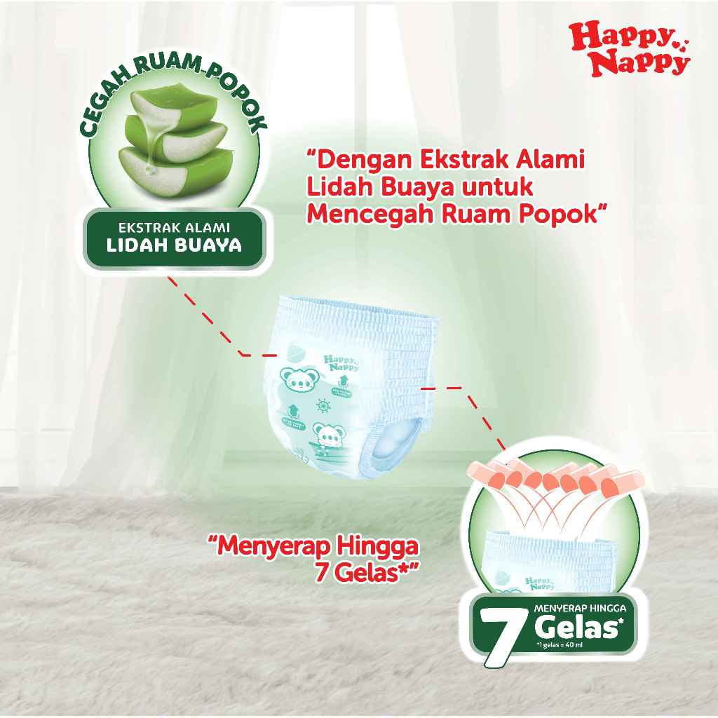 Happy Nappy Smart Pants S 60s x 3 - Gambar 3