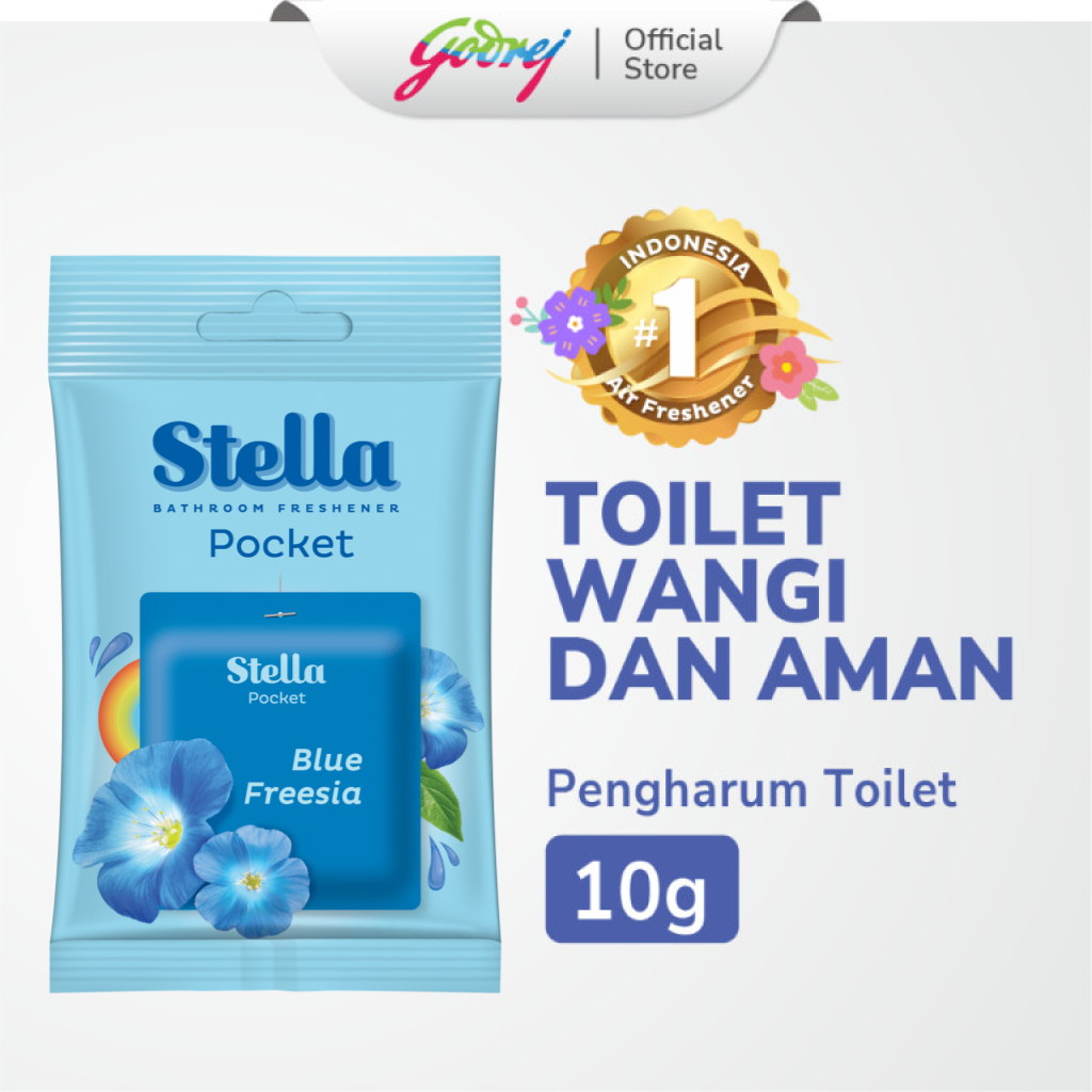 Stella Pocket Bathroom Cool Blue 10 gr - Pengharum Pewangi Kamar Mandi