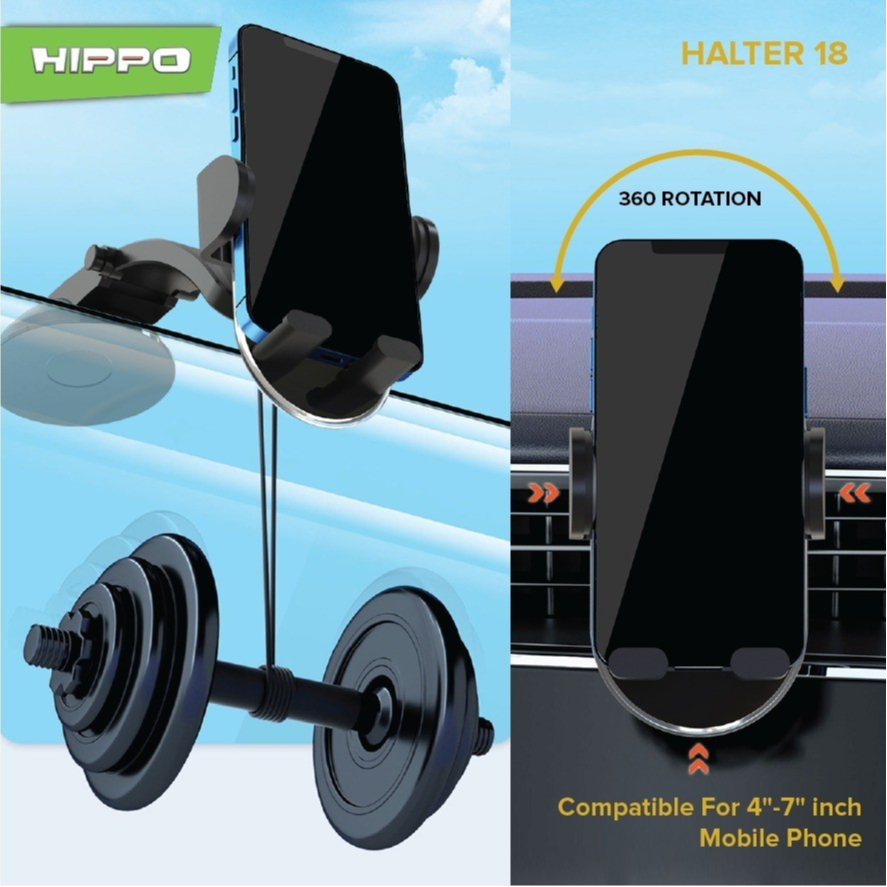Hippo Phone Holder Halter 18 Dashboard - Gambar 3