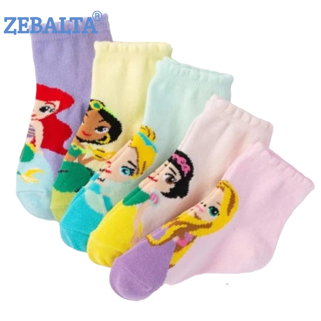 ZEBALTA - [Paket 5 Pasang] Kaos Kaki Anak Motif Superhero 4-12 Tahun - Gambar 4