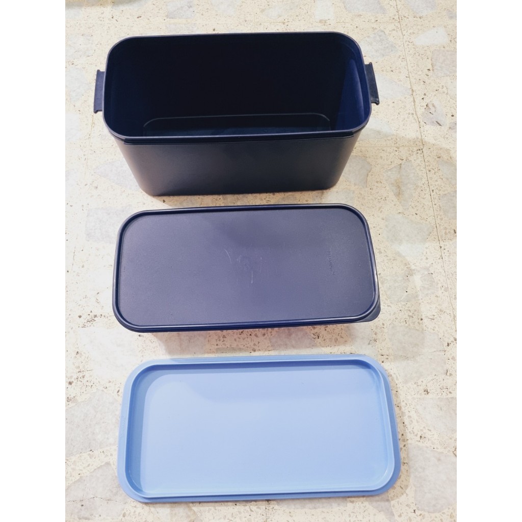[BIG SALE] TUPPERWARE SQUARE STACKING BOX | Shopee Singapore