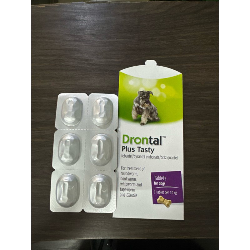 Drontal Dog Plus Tasty Worm Medicine (Price per Tablet) Shopee