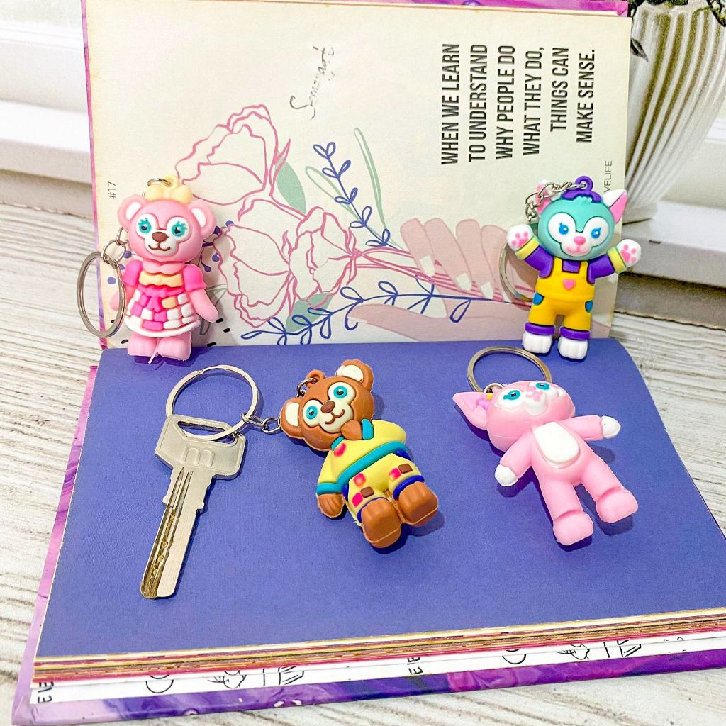 GANTUNGAN Rubber Keychain/PVC Rubber Keychain Mini Figure Miniature ...