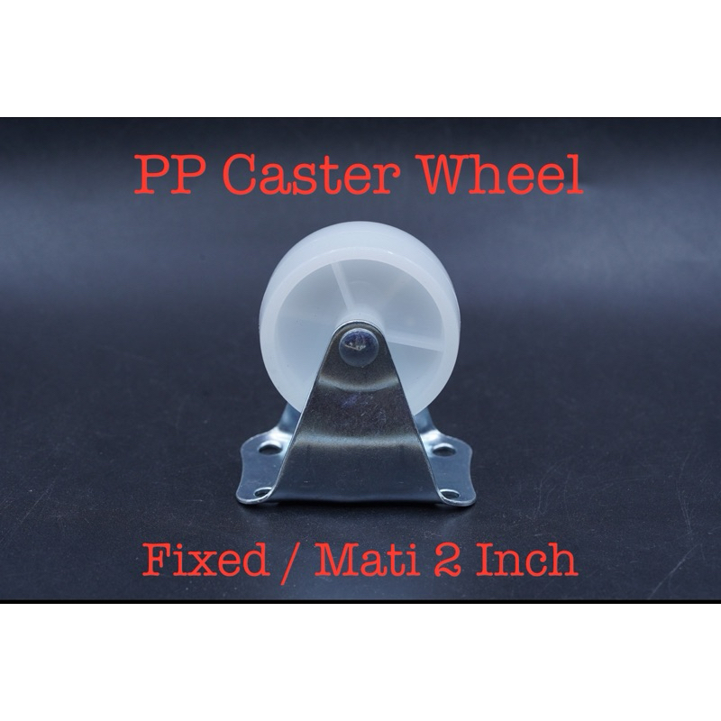 Caster Wheels Nilon 2田 White PP Top Plate Nylon Caster Wheel 2 Inch ...