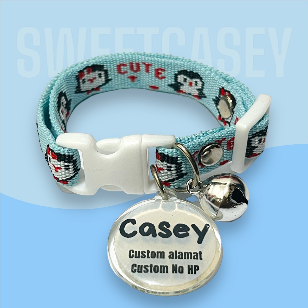 KALUNG KUCING KIBA / KIBA CAT NECKLACE / CUSTOM NAMA - Gambar 2