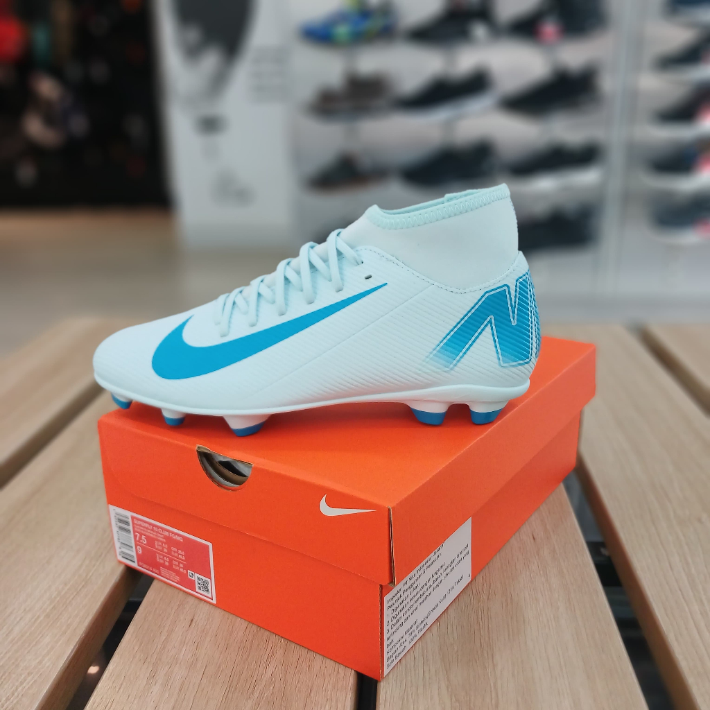 Football Shoes NIKE Mercurial Superfly 10 Club MG High Top Glacier Blue Blue Orbit FQ8314 400 Original Shopee Singapore