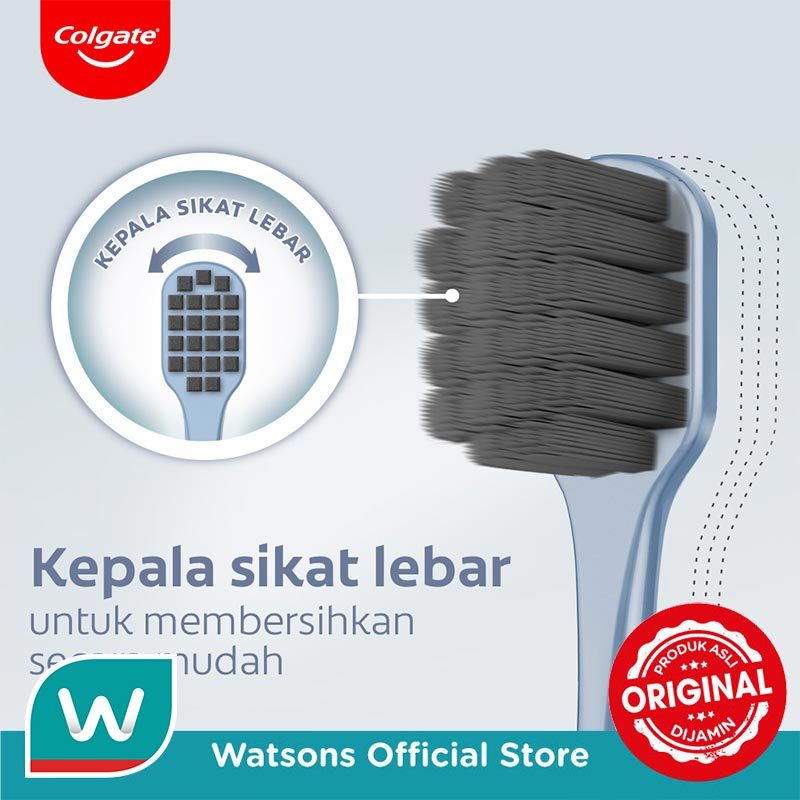 Colgate Toothbrush Gentle Charcoal 3's - Gambar 3
