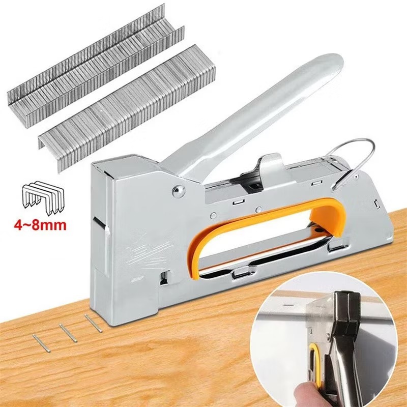 BOSSCO Staple Gun Tacker + Contents or Refill 13/ 8 Stapler Staples ...