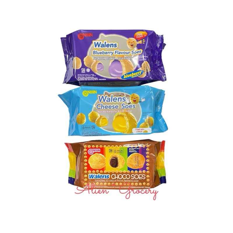 Nissin Walens Soes Chocolate Sauce Chocolate Cheese Blueberry Cheese ...