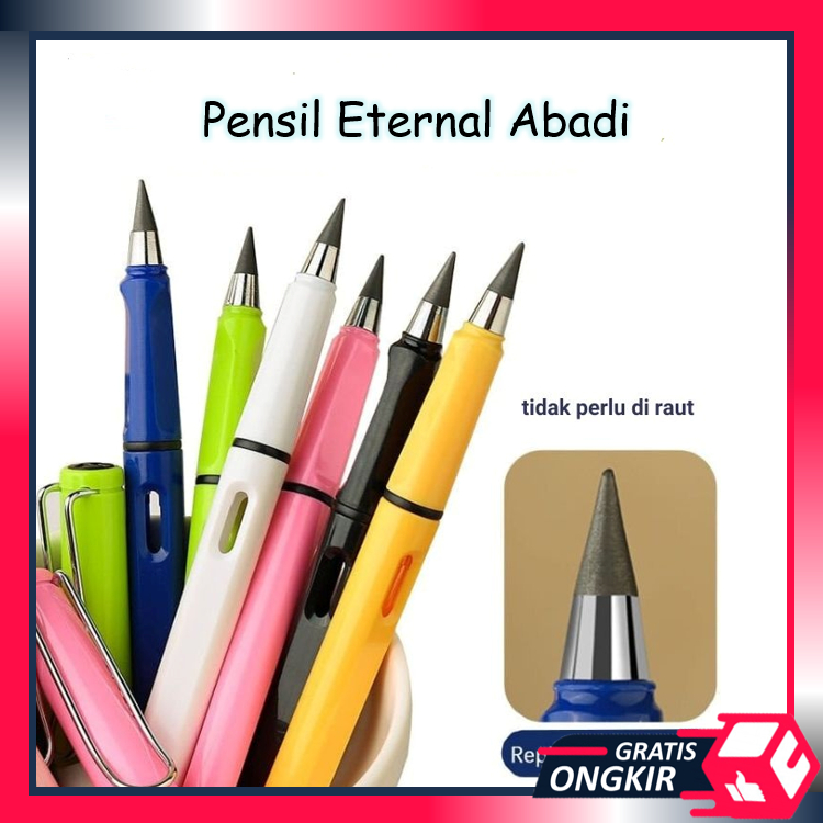 Gratis Ongkir Pensil Eternal Abadi Tanpa Rautan