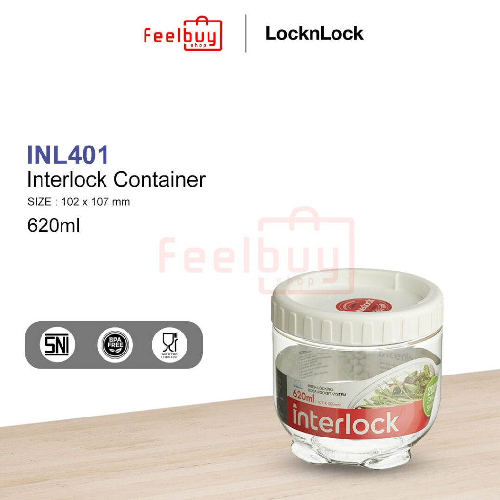 Locknlock Interlock Container Food Storage INL401 620 ml | Shopee Singapore