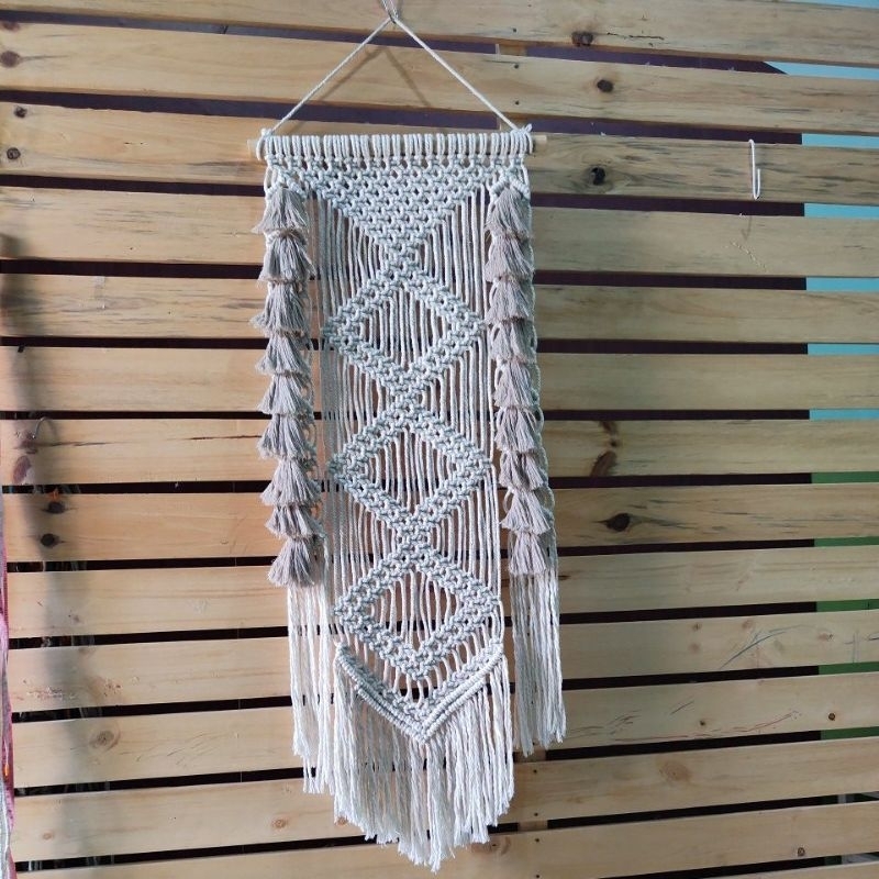 Macrame wallhanging cheap aesthetic wall decoration | Shopee Singapore