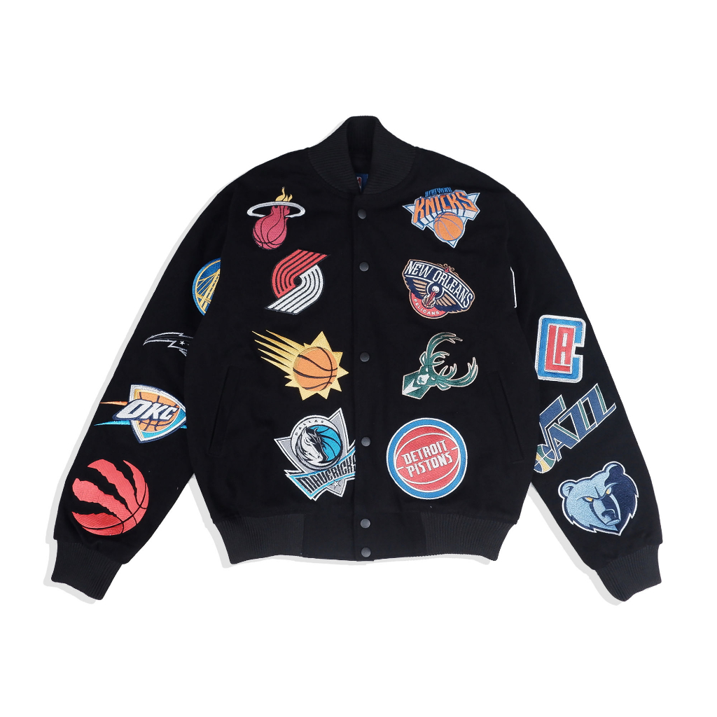 Nba jacket with all best sale teams patches