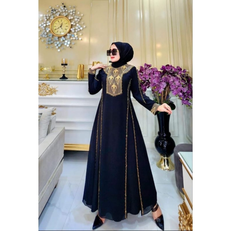 Gold abaya hot sale