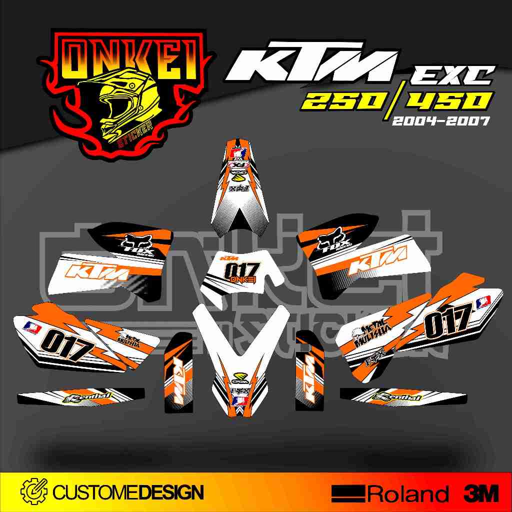 Decal STICKER KTM EXC 250450 SK6 Shopee Singapore