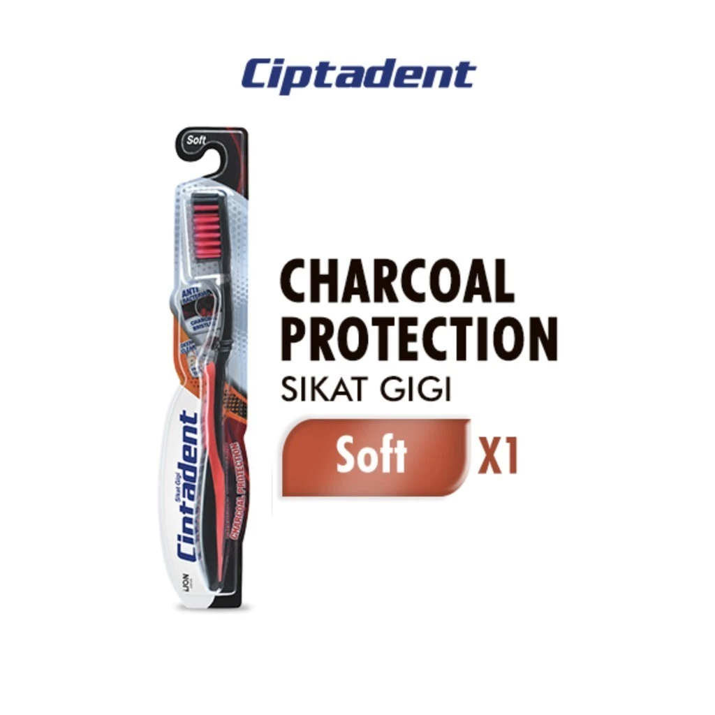 Ciptadent Toothbrush Charcoal Protection x3 - Gambar 2