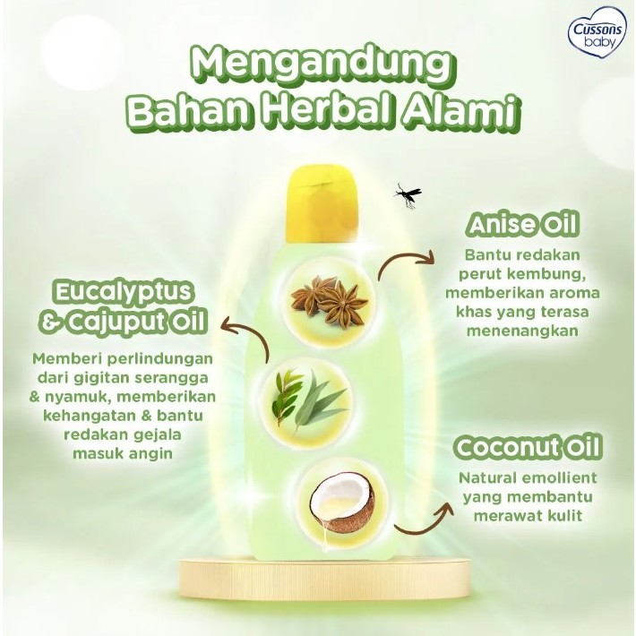 mommynme cussons baby telon oil plus 30ml 60ml 90ml 150ml - Gambar 2