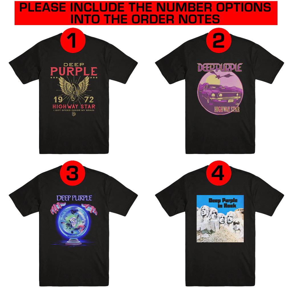 DEEP PURPLE | T-SHIRT BAND | HARD ROCK | MERCHANDISE MERCHANDISE T