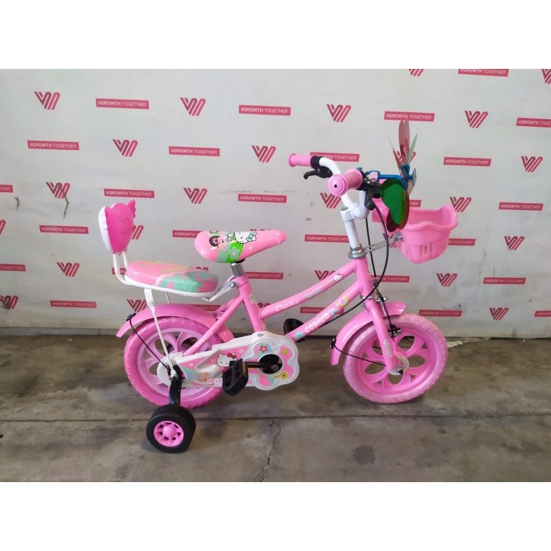 Ctb Bike Size 12 Inch Mini Eva Tires Basket Girls Copico Hello Kitty Shopee Singapore